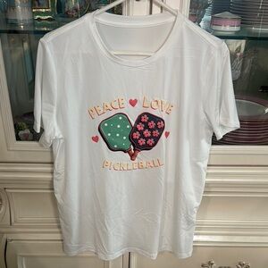 Peace Love Pickleball Graphic T-Shirt